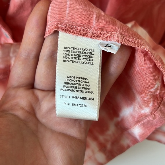 Cloth & Stone X Anthropologie Tie Dye Button Front T-Shirt - Picture 6 of 8